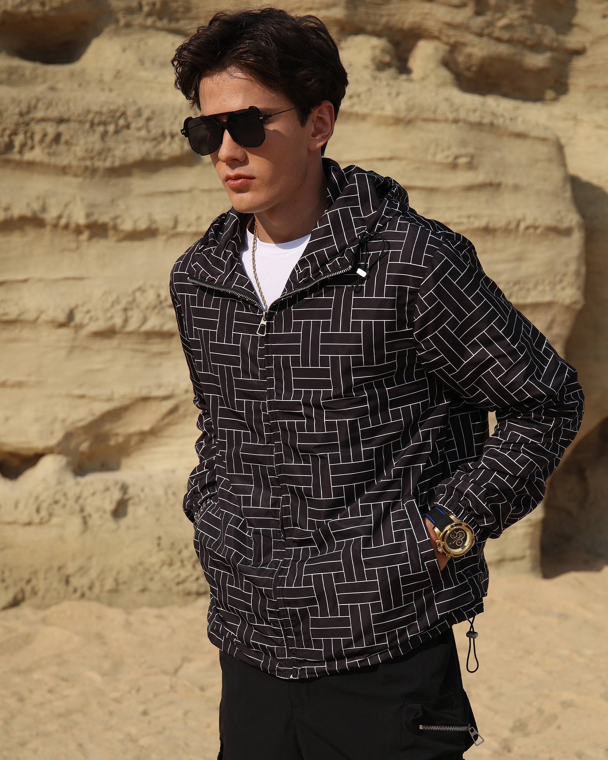 Logeqi® Men’s Windbreaker Hooded Jacket