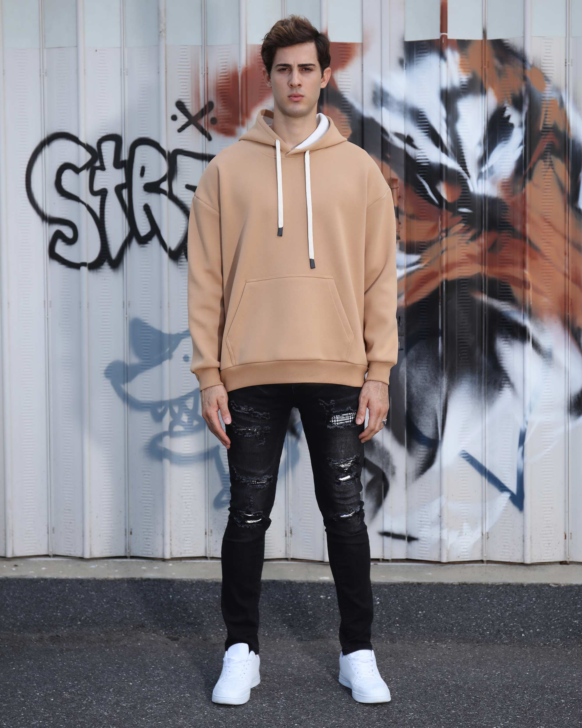 Men’s Fleece Pullover Hoodie – Soft Brushed Fabric, Warm & Casual Streetwear | LOGEQI
