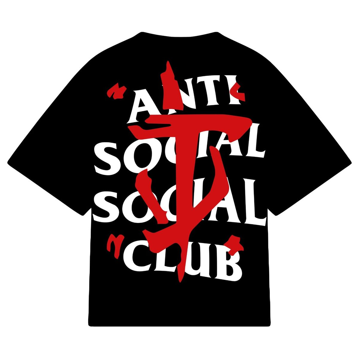 Anti Social Club Men's Streetwear Graphic T-Shirts 100% Cotton