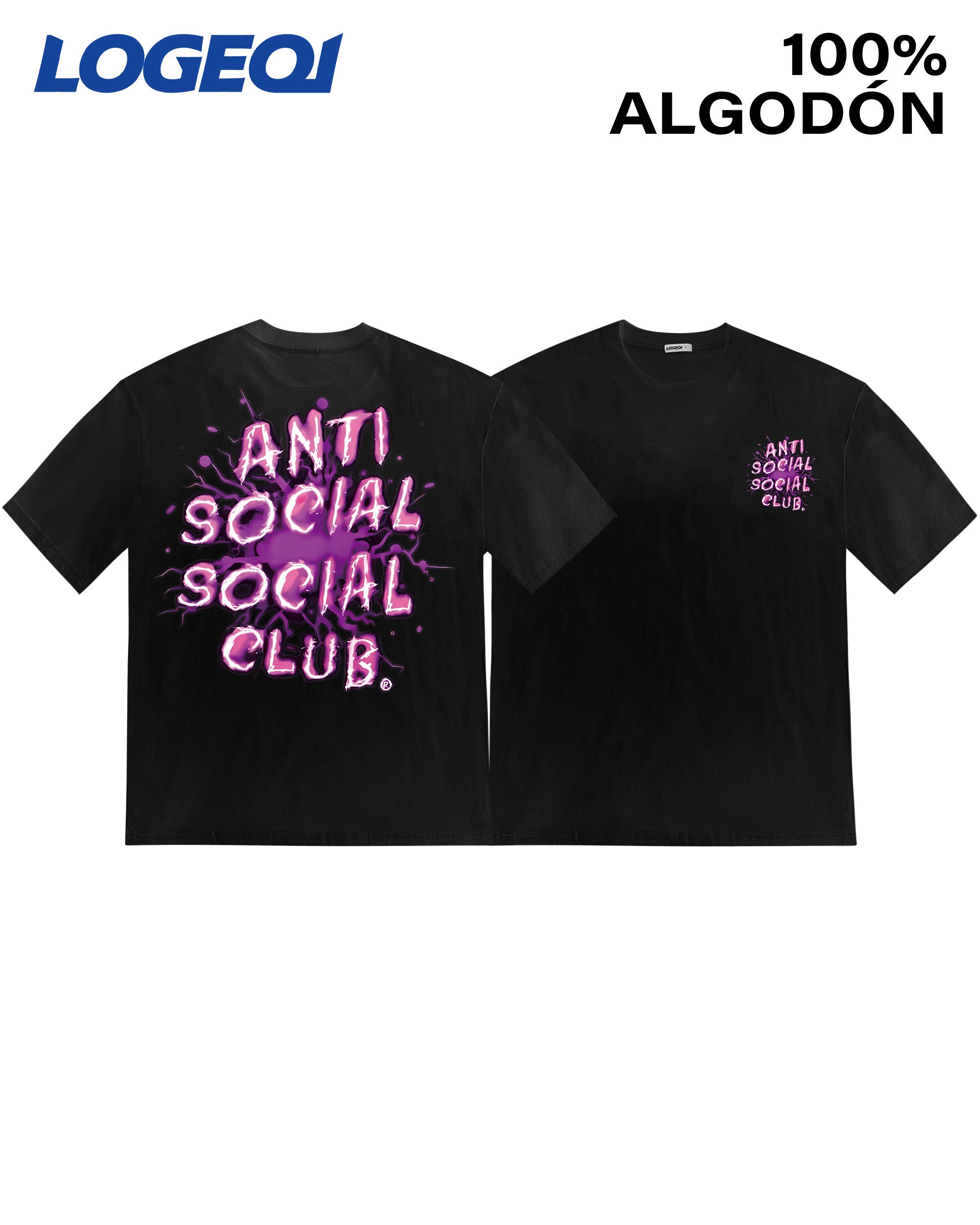 Anti Social Club Men’s Streetwear Graphic T-Shirts 100% Cotton