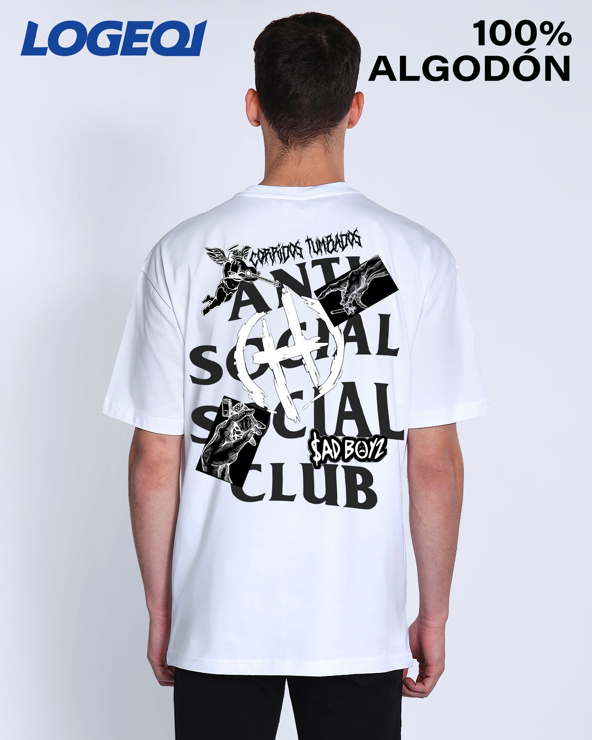 Anti Social Club Men’s Streetwear Graphic T-Shirts 100% Cotton