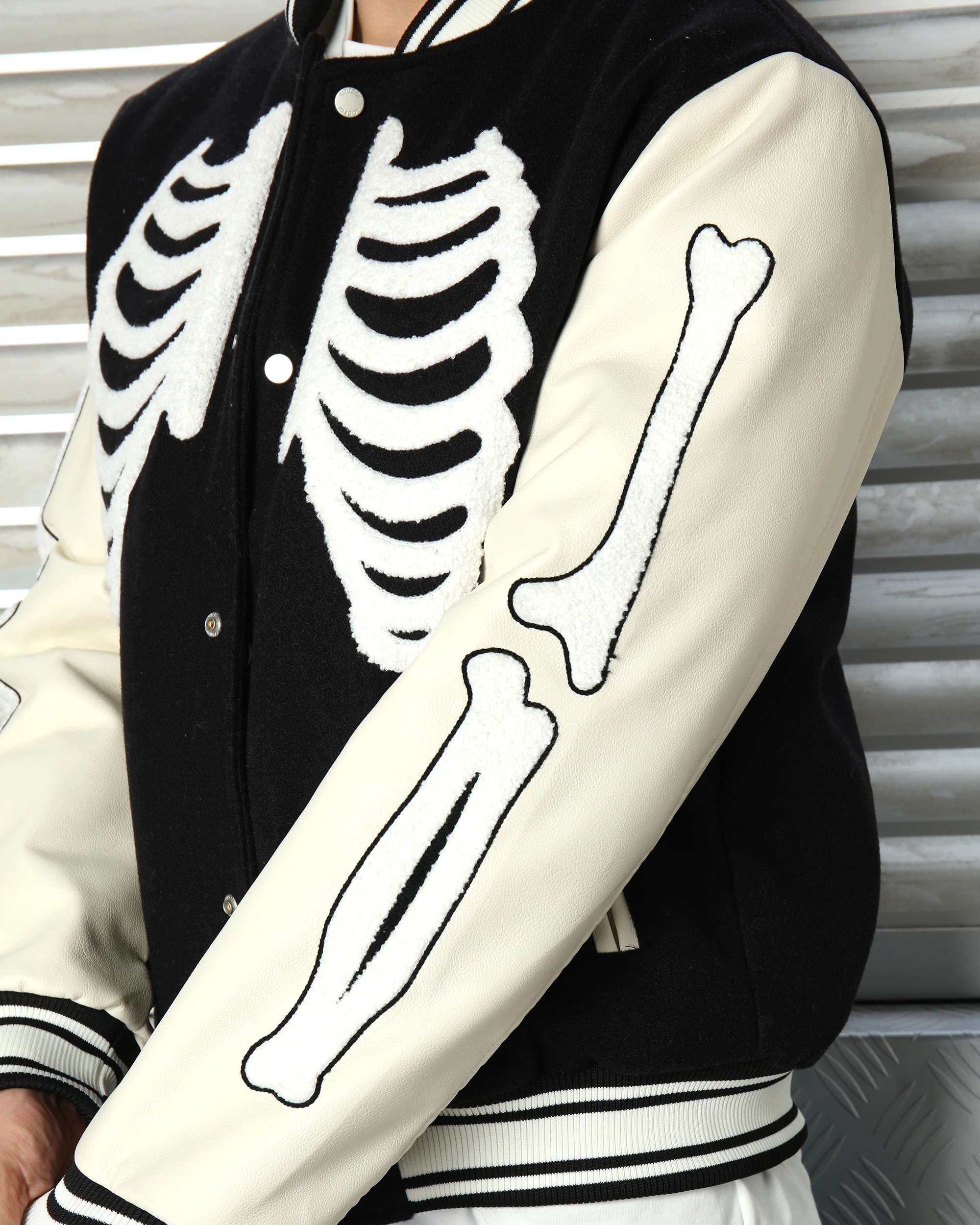 Men’s 3D Skeleton Varsity Jackets Oversized Streetwear
