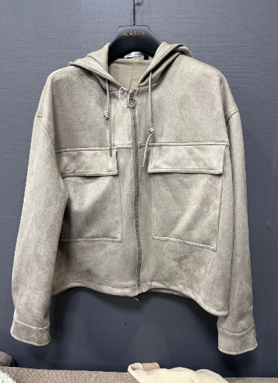 Men’s Zip-Up Hooded Shackets with Cargo Pockets Warm
