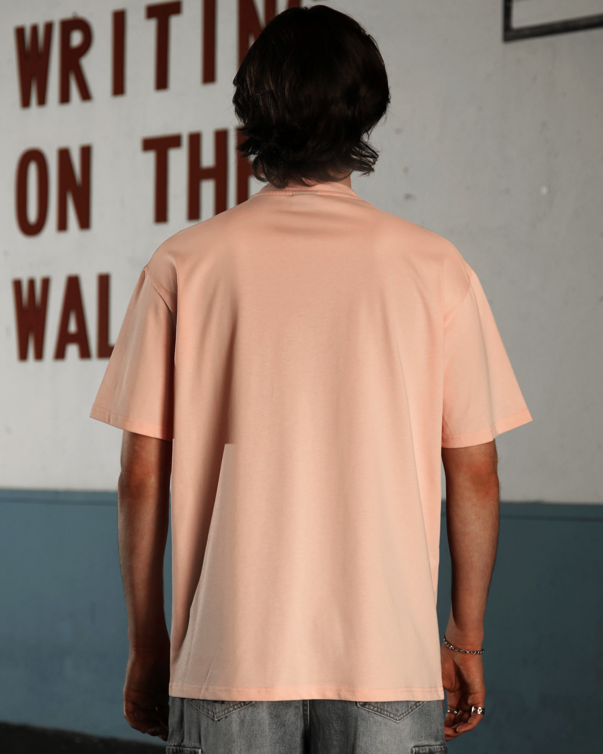 Men’s 100% Cotton Oversized T-Shirt – Loose Fit Solid Color Wholesale, 10 Pieces/Pack