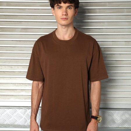 Men's 250G 100% Cotton Oversized T-Shirt – Multi-Color Wholesale, 10 Pieces/Pack