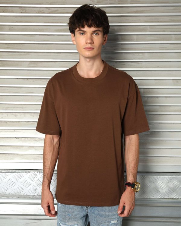 Men's 250G 100% Cotton Oversized T-Shirt – Multi-Color Wholesale, 10 Pieces/Pack