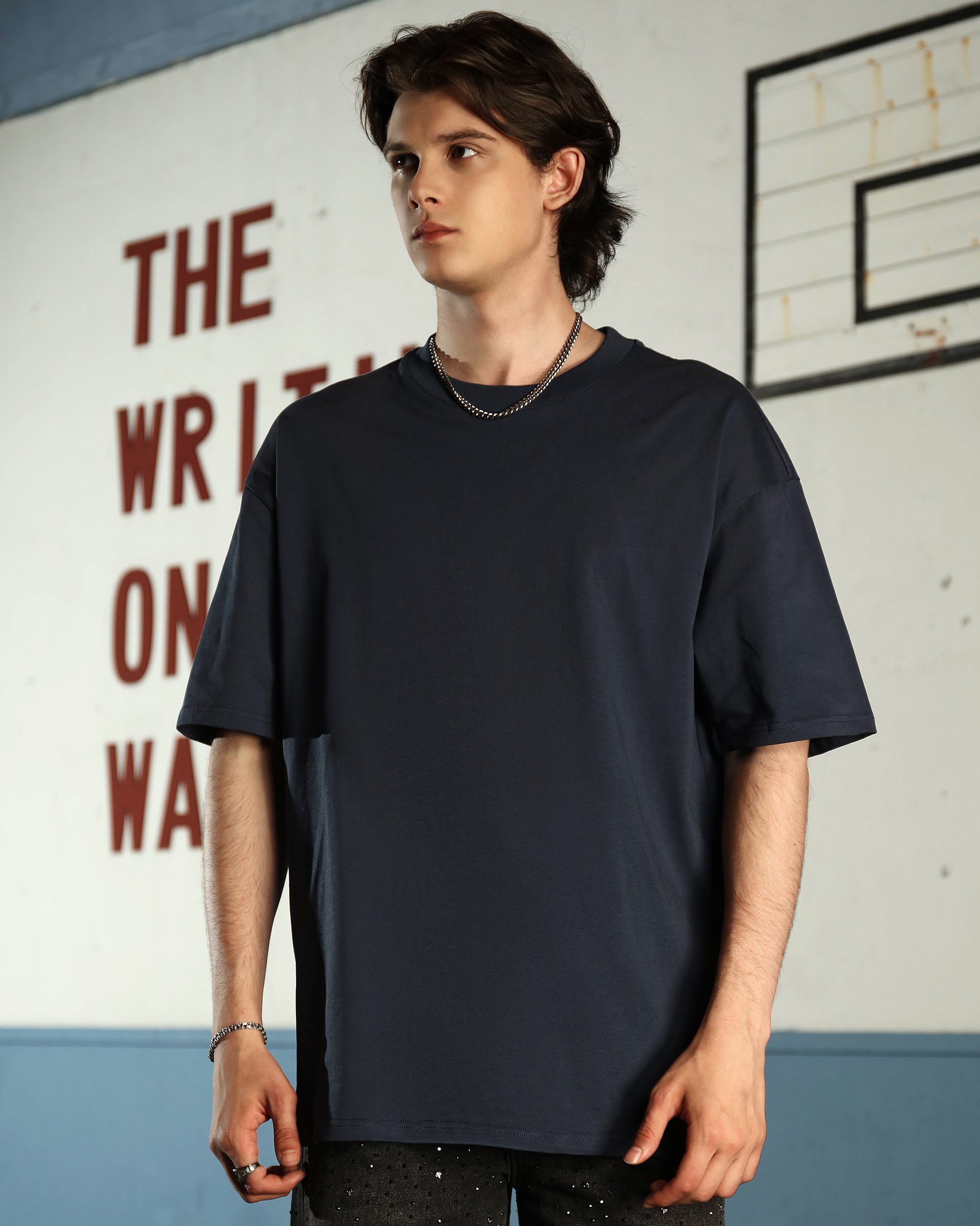Men’s 250G 100% Cotton Oversized T-Shirt – Multi-Color Wholesale, 10 Pieces/Pack