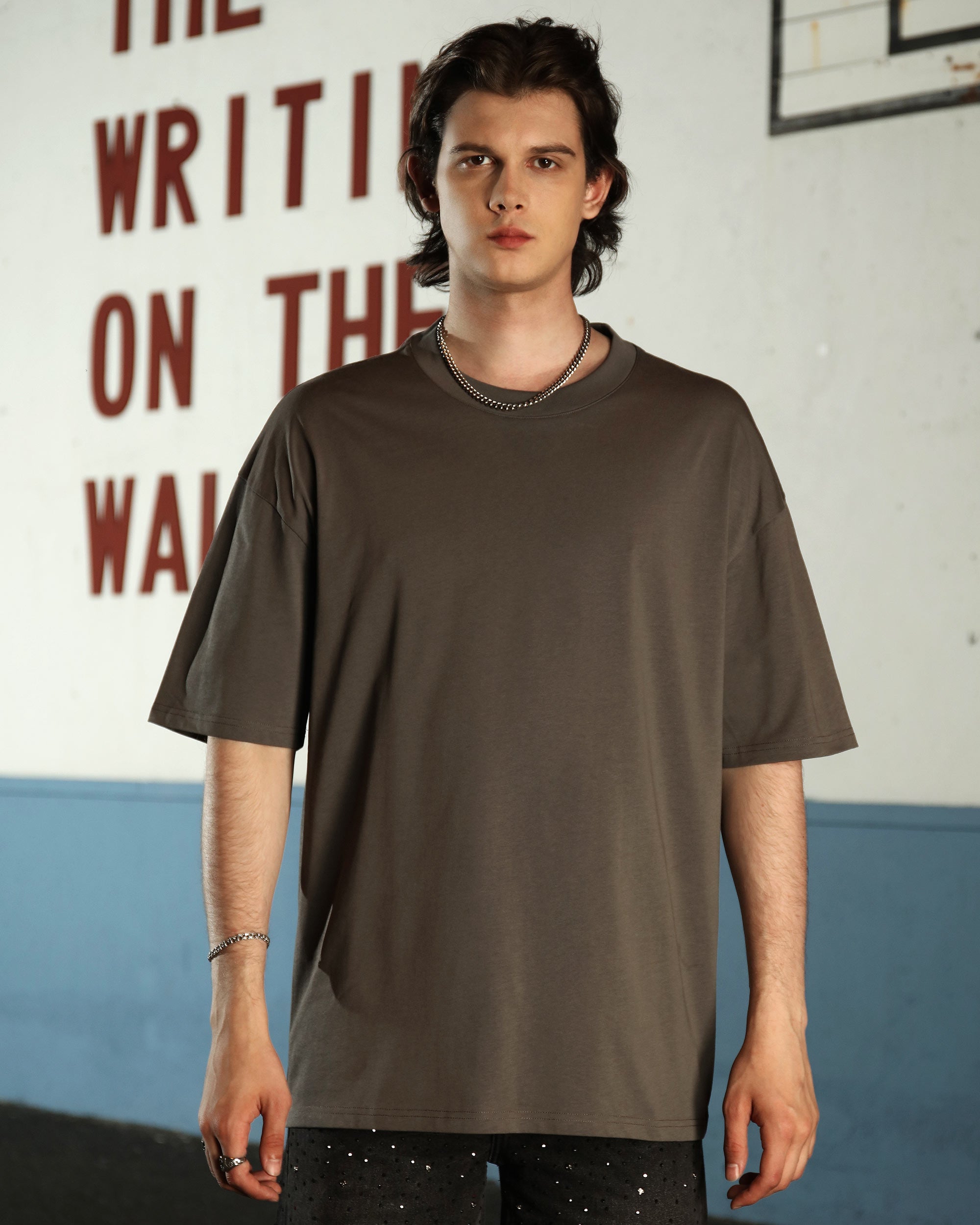 Men’s 250G 100% Cotton Oversized T-Shirt – Multi-Color Wholesale, 10 Pieces/Pack