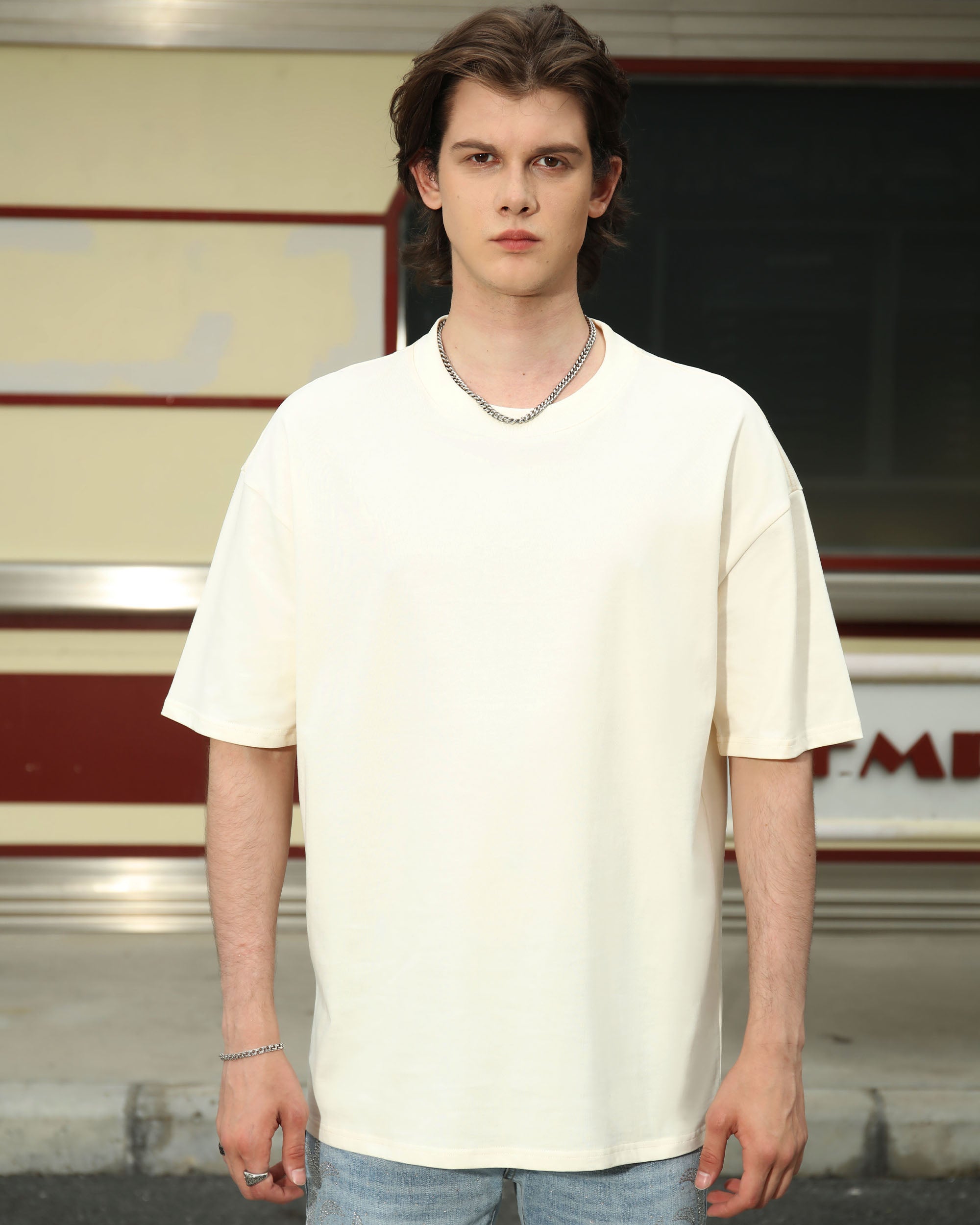 Men’s 250G 100% Cotton Oversized T-Shirt – Multi-Color Wholesale, 10 Pieces/Pack